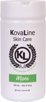 Chusteczki mokre dla psów KovaLine Skin Care Med Okologisk Aloe Vera Wipes 100 szt (5713269000210)