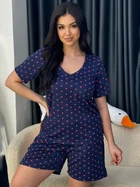 Пижама (футболка + шорты) женская AVRORA АЕ 124576 46-48 Синяя (ROZ6501009031)