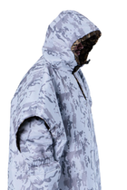 Универсальный военный пончо с защитой от тепловизора Белый мультикам - изображение 6