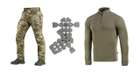 M-tac комплект штани тактичні із вставними наколінниками піксель кофта олива статутні XS - зображення 1