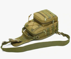 Армійська сумка-рюкзак Пісочна через плече для військових - зображення 2