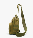 Армійська сумка-рюкзак Пісочна через плече для військових - зображення 3