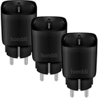 Gniazdko inteligentne Hombli Smart Socket Promo Pack Black 3 szt (HBPP-0205) - obraz 1