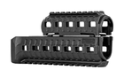 Цівка на АК 47/74 DLG TACTICAL (DLG-099) полімерна, колір Чорний, 2 планки picatinny з кріпленням M-LOK (242246) - зображення 3