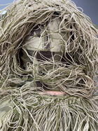 Маскировочный костюм Кикимора (Geely), нитка Койот, размер L-XL до 80 кг, костюм разведчика, маскхалат кикимора Койот - изображение 8