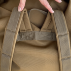 Тактичний баул - сумка 100 л з ремінцем Койот Оксфорд ПУ 1000 D MELGO - зображення 5