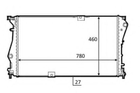 Радіатор, система охолодження двигуна NRF 58498 NRF (58498)