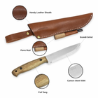 Туристический Нож из Углеродистой Стали с ножнами ADVENTURER CSHF BPS Knives - Нож для рыбалки, охоты, походов - изображение 3