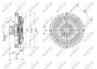 49567 NRF Вiскомуфта Bmw 1,6-2,5 E30/34/36 (на 4 болта) NRF (49567)