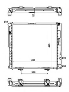 Радіатор, система охолодження двигуна NRF 53876 NRF (53876)