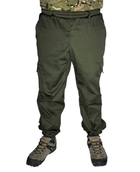 Мужские тактические летние штаны Джогеры р. M 46-48 Хаки - изображение 1