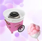 Апарат Cotton Candy Maker для приготування цукрової вати з коліщатком рожевий