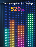 Zaslona Govee LED WiFi Bluetooth Curtain Lights (6974316994459) - obraz 4