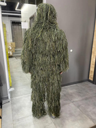 Маскувальний костюм Кікімора (Geely), нитка Woodland, розмір M-L до 80 кг, костюм розвідника, маскхалат кікімора - зображення 3