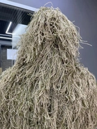 Маскувальний костюм Кікімора (Geely), нитка Койот, розмір M-L до 80 кг, костюм розвідника, маскхалат кікімора - зображення 4