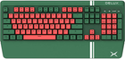 Клавіатура Delux KM17DB Зелено-червона (6938820413844) - зображення 1