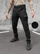 Зимові брюки карго тактичні Softshell BEZET Ешелон чорні - XS - зображення 1