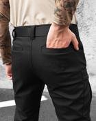 Зимові брюки карго тактичні Softshell BEZET Ешелон чорні - XS - зображення 10