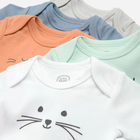 Набір дитячих боді-футболок 5 шт для новонароджених Cool Club CUU2400325-00 68 см Різнокольоровий (5903977133823) - зображення 2
