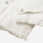 Підліткова джинсова куртка для дівчинки Cool Club CJG2422096 152 см Біла (5903977252500) - зображення 4
