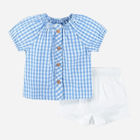 Дитячий літний костюм (блузка + шорти) для дівчинки Cool Club CCG2403259-00 74 см Різнокольоровий (5903977350145) - зображення 1