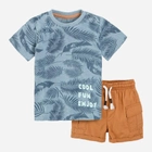 Дитячий літний костюм (футболка + шорти) для хлопчика Cool Club CCB2403167-00 74 см Різнокольоровий (5903977346728) - зображення 1