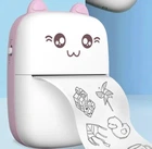 Портативний мобільний міні термопринтер Mini Printer Рожевий