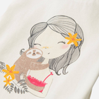 Дитяча футболка для дівчинки Cool Club CCG2412610 134 см Екрю (5903977309068) - зображення 4