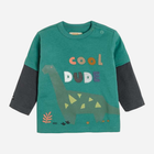 Дитяча футболка з довгими рукавами для хлопчика Cool Club CCB2300978 80 см Зелена (5903977008220) - зображення 1