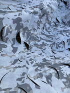 Сетка бесшумная маскировочная камуфляжная ТМ GERC 6х9 м зима (SMW-2_23 6/9) - изображение 9