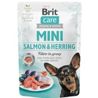 Влажный корм для собак Brit Care Mini pouch с лососем и сельдью