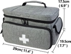 Аптечка, Качественная сумка-органайзер для медикаментов Большая Серая ( код: IBH052S ) - изображение 6