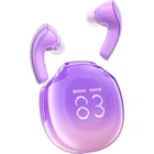Бездротові блютуз навушники ACEFAST T9 Bluetooth V5.3 TWS HiFi IPX4 30h Playback LED Power Display для пристроїв Android Iphone цифровий дисплей рівня заряду Фіолетовий