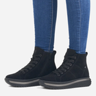 Жіночі зимові черевики низькі Rieker REVW0960-00 39 Чорні (4061811127849) - зображення 9