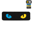 M-Tac нашивка Cat Eyes Laser Cut Black/Yellow/Blue/GID - изображение 1