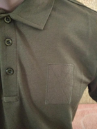 Футболка поло Cool Раss ОЛИВА(Хакі),Тактична футболка поло 44 розмір - изображение 3