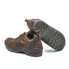Тактичні кросівки літні PAV 401 коричневі шкіряні сітка Free Air 45 - зображення 5