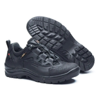 Тактические кроссовки демисезонные PAV 401 черные кожаные с мембраной Winterfrost 45 - изображение 5