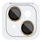 Защитное стекло Epik Metal Classic на камеру (в упак.) для Apple iPhone 15 (6.1") / 15 Plus (6.7") Золотой / Gold