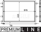 Радіатор охолодження A6 3.0 08-11, MAHLE/KNECHT (CIR10000P)