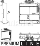 Радиатор BMW 535-550i/740-750i 08-17, MAHLE/KNECHT (CR923000P)