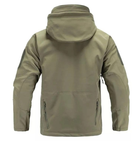 Тактическая мужская куртка Softshell зеленая 4хл - изображение 2