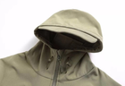 Тактическая мужская куртка Softshell зеленая м - изображение 3