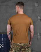 Армейская мужская футболка Национальная Гвардия Украины потоотводящая L койот (85815) - изображение 5