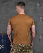 Армейская мужская футболка Национальная Гвардия Украины потоотводящая 2XL койот (85815) - изображение 5