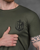Армейська чоловіча футболка Вірний Назавжди потовідвідна L олива (85911) - зображення 5