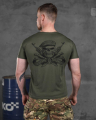 Армейская мужская футболка Верный Навсегда потоотводящая S олива (85911) - изображение 2