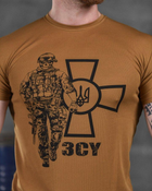 Тактическая мужская потоотводящая футболка ЗСУ солдат XL койот (85914) - изображение 4