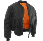 Двусторонняя куртка тактическая Mil-Tec Black 10403002 бомбер ma1 размер XL - изображение 1