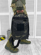 Рюкзак патрульний однолямковий SILVER KNIGHT 8л darck РГ4625 - зображення 3